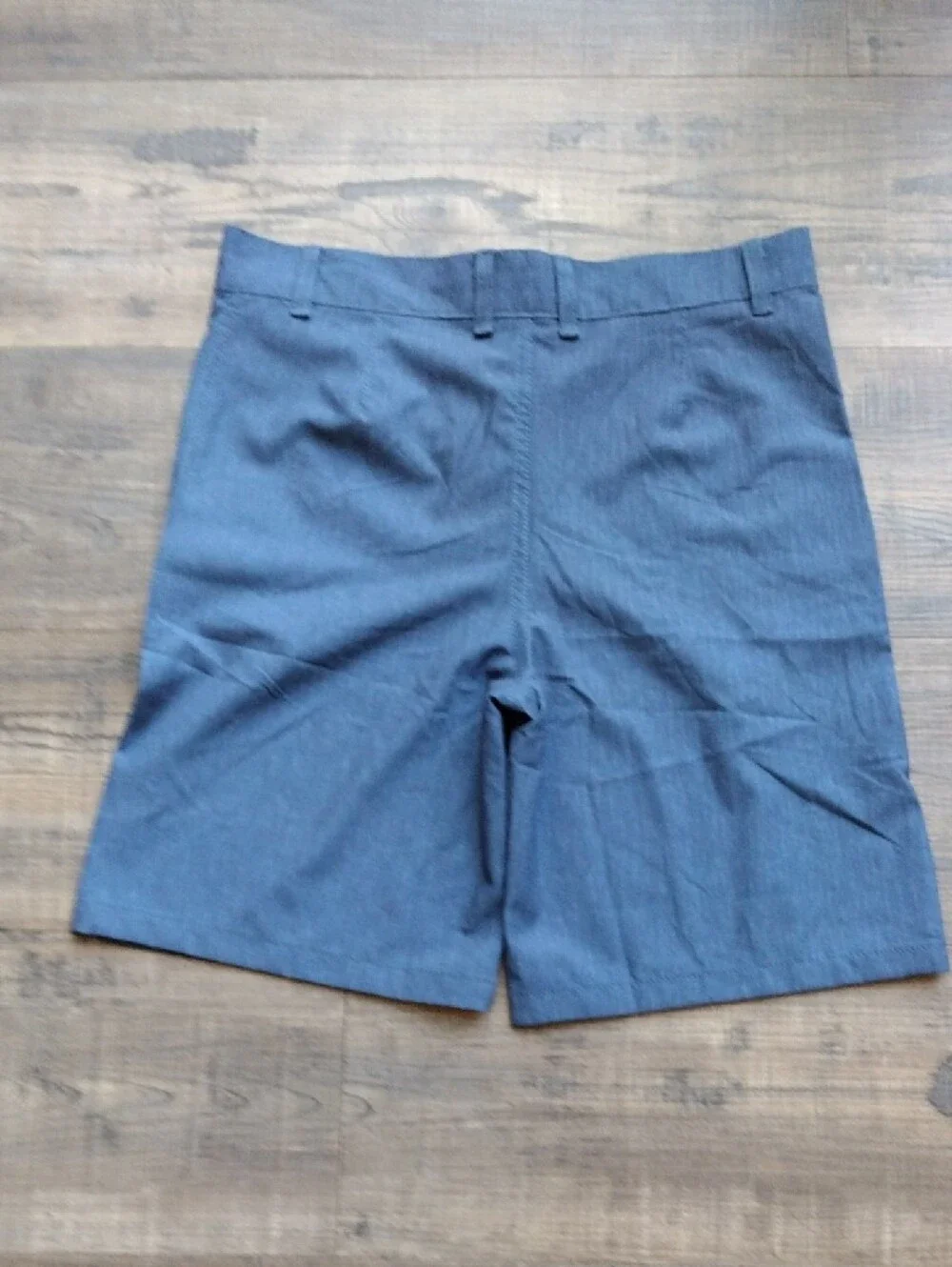 Boys Navy Swim Trunks with Small Flag Detail